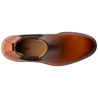 Florsheim Anthem Plain Toe Saddle Tan Leather Chelsea Boot for Men