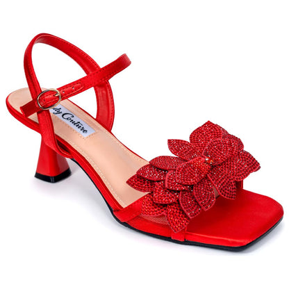 Lady Couture Lori Sandal 2” Heel in Red