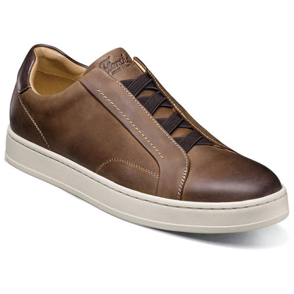Florsheim Monopoli Brown CH Elastic Lace To Toe Casual Sneaker (USA Men Size)