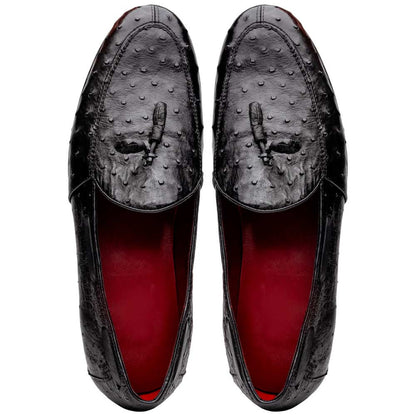 Marco Di Milano Aubiere Black Ostrich Loafers