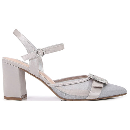 Lady Couture Bianca 3” Heel Pump in Silver