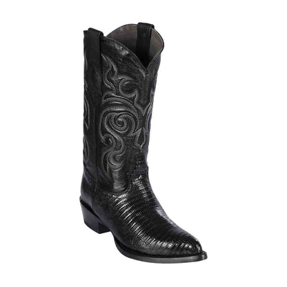 Los Altos Black J - Toe Genuine Teju Lizard - shoeclassix.com