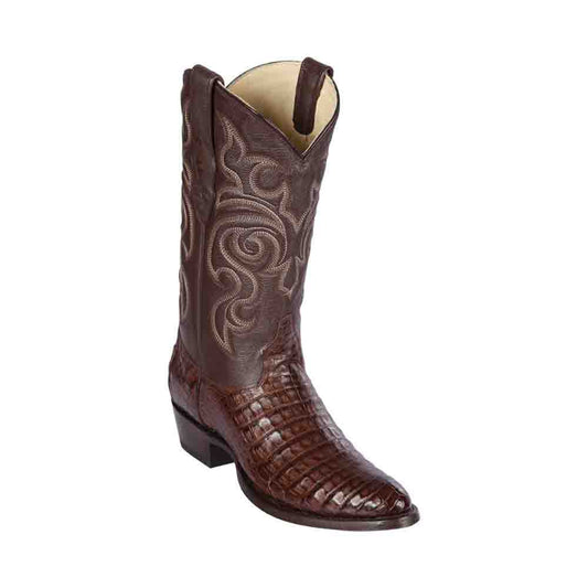 Los Altos Brown Genuine Caiman Crocodile Belly Skin - shoeclassix.com