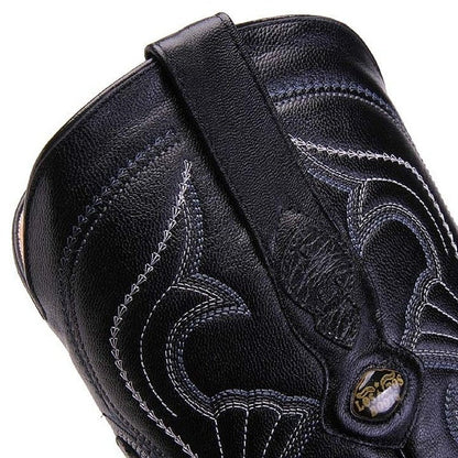 Los Altos Men's Black Genuine Full Quill Ostrich Boots - shoeclassix.com