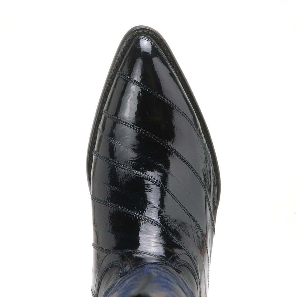 Los Altos Navy Eel Skin J - Toe - shoeclassix.com