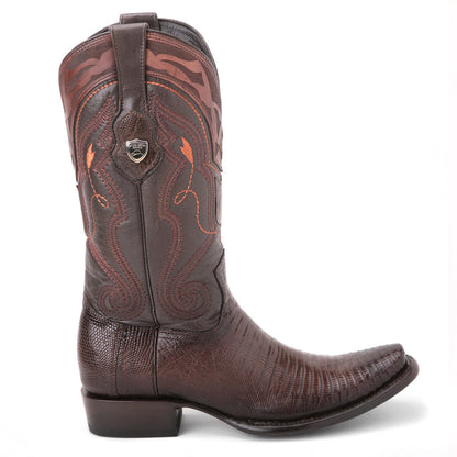 Wild West Brown Genuine Lizard Skin Boots - shoeclassix.com